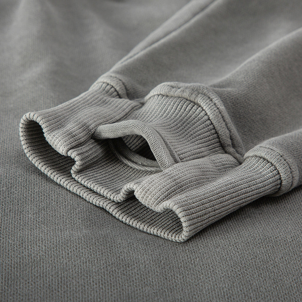 BTB Untyd Unisex Washed Slit Hem Turtleneck Hoodie